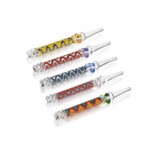 Glass Dab Straw ZigZag Design (E2226)